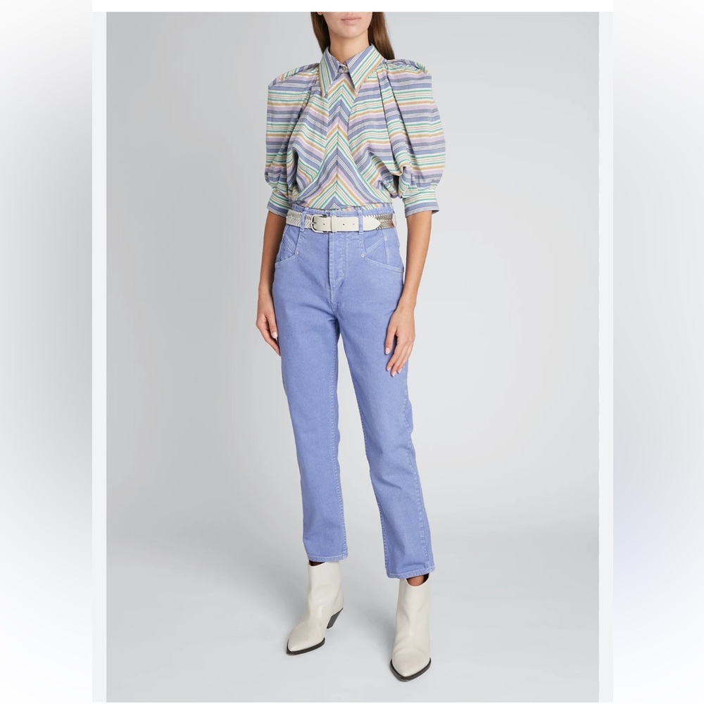 Isabel Marant Lilac Straight Leg Jeans